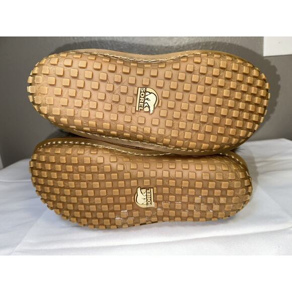 Sorel Ahna Brown Leather Faux Furry Boots Size 8.5 - Picture 7 of 12